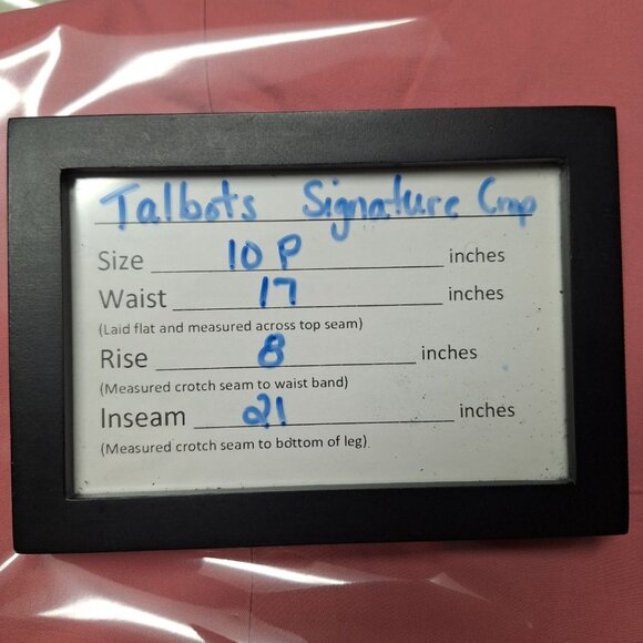 Talbots Signature Crop Petite Pant Capri Light Pink Womens 10 P Short Work Offic - Picture 5 of 7